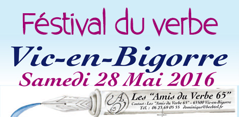 27 et 28 mai – Festival du verbe Vic-en-Bigorre