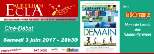 Ciné-Débat : « Demain » avec l’intervention de l'association La Sonnante @ ECLA | Aureilhan | Occitanie | France